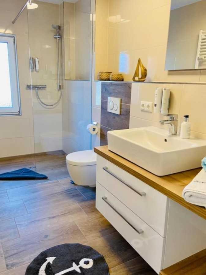 Duenenhaus Ferienwohnung De Dueuen Dree Wangerooge Bagian luar foto
